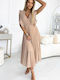 Numoco Abendkleid Beige