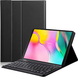 Techsuit Flip Cover με Πληκτρολόγιο Μαύρο iPad Air 4, Air 5, Air 6