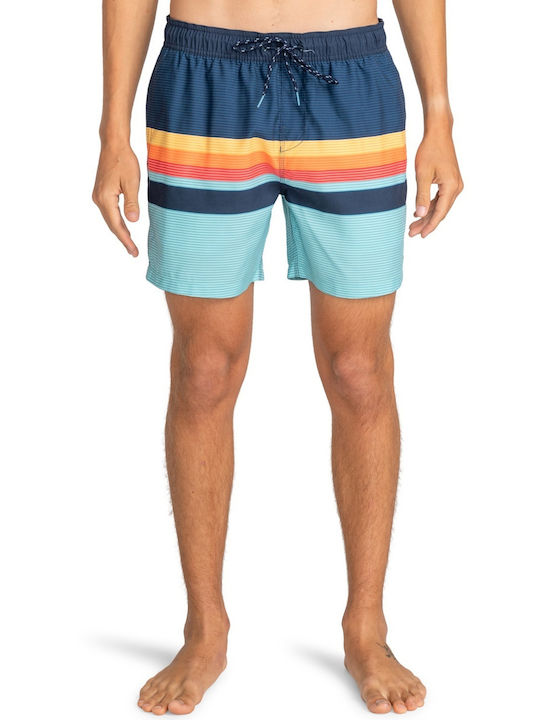 All Day Htr Herren Badebekleidung Shorts Blue Gestreift