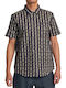 Short-sleeved Cotton Shirt Black