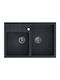 Quadron Drop-In Chiuvetă Oțel inoxidabil LxW Negru 5903242539961