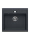 Quadron Drop-In Kitchen Sink Stainless Steel with Faucet LxW Black 5904310994767