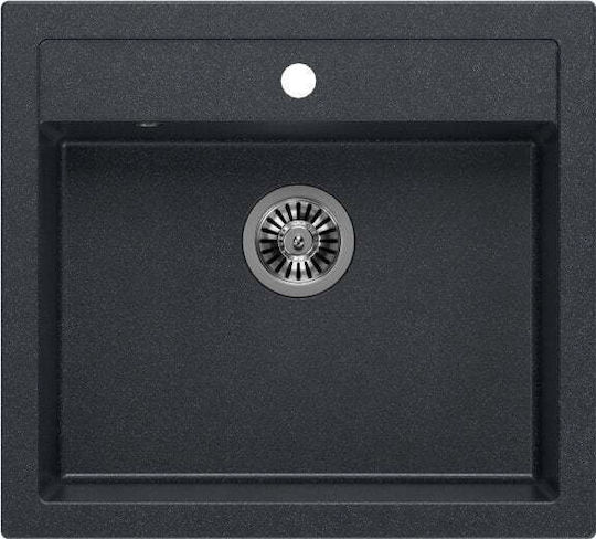Quadron Ένθετος Νεροχύτης Inox με Μπαταρία ΜxΠ Μαύρος 5904310994767