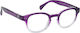 Eyelead Lesebrillen +2.25 in Lila Farbe E 241