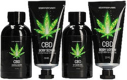 Cbd Bath And Shower Green Tea Hemp Oil Hautpflegesets für Reinigung Körperreinigung & Feuchtigkeitsspendend mit Körperreinigungsmittel & Körperöl