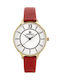 Perfect Watch with Red Leather Strap