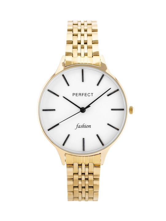 Perfect Watch with Gold Metal Bracelet