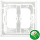 Ospel Lighting Switch Front in White Color ZP-2UZ