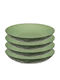 Koziol Plate Soup Plastic White with Diameter 22cm 4pcs