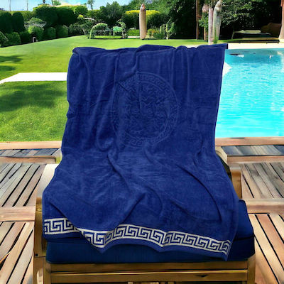 Linea Home Medusa Beach Towel Cotton Blue 160x86cm.