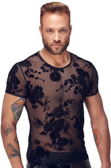 Noir Handmade Sexy Ανδρικό Top Μαύρο