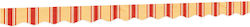 Ersatz-Mesh-Stoffvorhang Gestreift Gelb Orange ...
