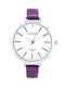 Extreim Watch with Purple Leather Strap