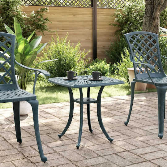 Masa Masa de lounge pentru spații exterioare mici Aluminiu Verde 53x53x53buc