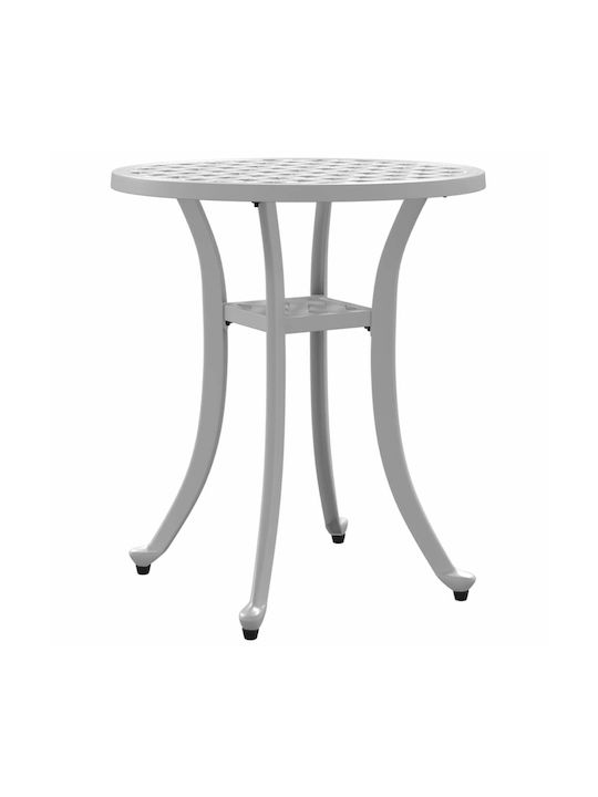 Tisch für kleine Außenbereiche Stabil White 48x48x53cm