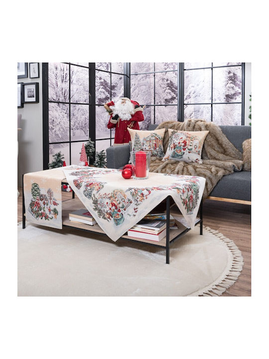 Teoran Set Christmas Tablecloths Square Fabric 2pcs