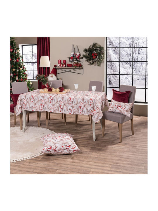 Teoran Christmas Tablecloth Fabric L135xW135cm.