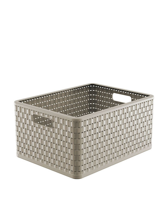 Rotho Babydesign Καλάθι Αποθήκευσης Ψάθινο Καφέ 28lt