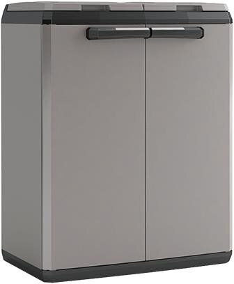 Keter Abfalleimer Abfall Kunststoff für Schrank Gray 68x39x85cm 1Stück