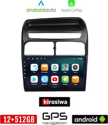 Kirosiwa Car-Audiosystem für Fiat Großer Punkt 2009-2015 (Bluetooth/USB/AUX/WiFi/GPS/Apple-Carplay/Android-Auto) mit Touchscreen 9"