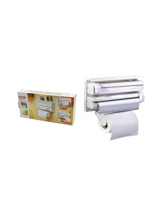 Wall Mounted Plastic Roll Dispenser Transparent 38x25x10cm HO-KI-5821 RY-029