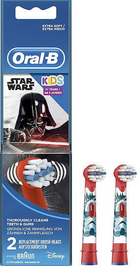 Oral-B Replacement Heads for Electric Toothbrush Stages Power 2 Pieces for 3+ Years Star Wars