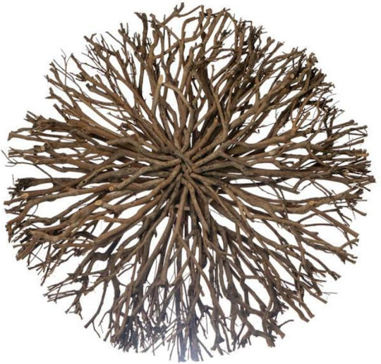 Zen Collection Διακοσμητικό Τοίχου από Ξύλο 60x10x60cm