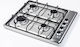 Ravanson Gas Cooktop Autonomous 54.5x58.5εκ. Silver