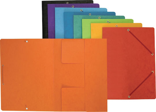 Bantex Folder with Rubber Band and Ears for Paper A4 Green
