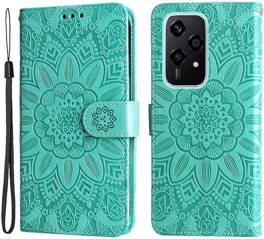 Embossed Sunflower Wallet Πράσινο (Honor 200 Lite 5G)