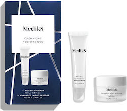 Medik8 Overnight Restore Duo Skin Care Set for Moisturizing with Lip Balm & Face Cream