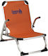 Cosy Beach Chair Aluminum Folding Low Back 65x43x61cm Orange 03.ch-170-o
