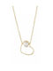 9k Gold Heart Pearl Necklace