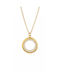 Gold Necklace 9k Circle Zircon