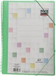 Skag Clipboard Flexible with 40 plastic sleeves Slides for Paper A4 Green 1pcs