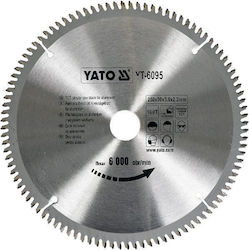 Yato Δίσκος Κοπής Αλουμινίου με 100 Δόντια 250mm
