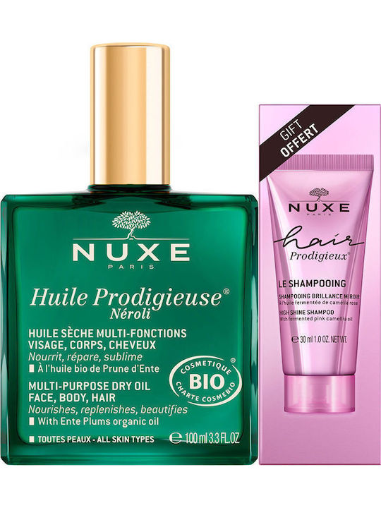 Nuxe Huile Prodigieuse Néroli Σετ Περιποίησης για Ενυδάτωση 2τμχ