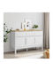Μπουφές mit Schubladen White 114x43x74cm