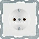 Hager Power Socket White 1pcs
