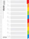 Office Products Plastic Indexes for for Cards A4