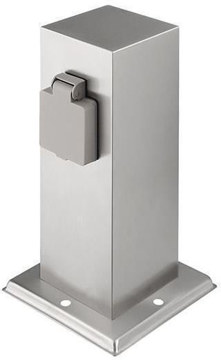 Solight Einzeln Externe Steckdose Wasserdichte Silber