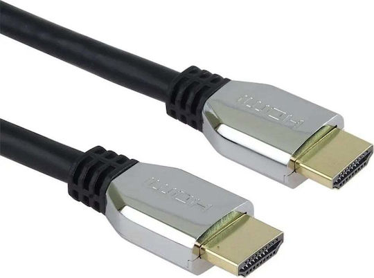 PremiumCord HDMI 2.1 Ultra High Speed 48Gbps 4K 120Hz HDR VRR Cable HDMI male - HDMI male 2m Μαύρο