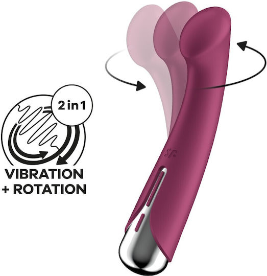 Satisfyer Spinning Δονητής G-Spot 23.5cm Κόκκινος