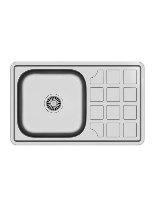 Steiner Drop-In Chiuvetă Oțel inoxidabil LxW Gri 5903242533532
