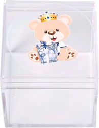 Transparent Plastic Bear Crown Box