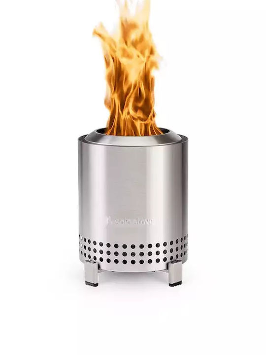Solo Stove Mesa Τζάκι Εξωτερικού Χώρου Μεταλλικό Ασημί