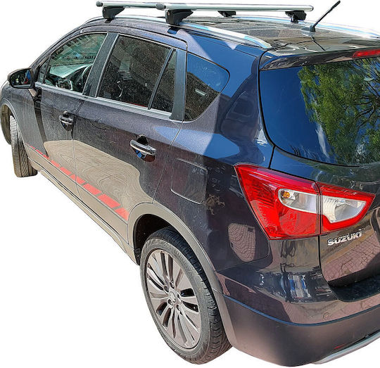 Menabo Μπάρες Οροφής Αλουμινίου για Suzuki SX4 S-Cross 2013-2016 & 2016-2021 (Σετ με πόδια)