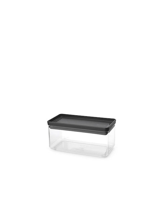 Brabantia Κουτί Γενικής Χρήσης με Καπάκι Γυάλινο Γκρι 1500ml