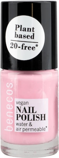 Benecos Растителен Гланцов Дълготраен Лак За Нокти Cotton Candy 5ml