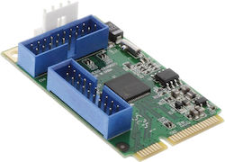InLine Κάρτα PCIe σε θύρα Mini PCIe / USB 3.0 / USB 2.0 / PCI-E / RAID / Mini PCI / USB 3.2